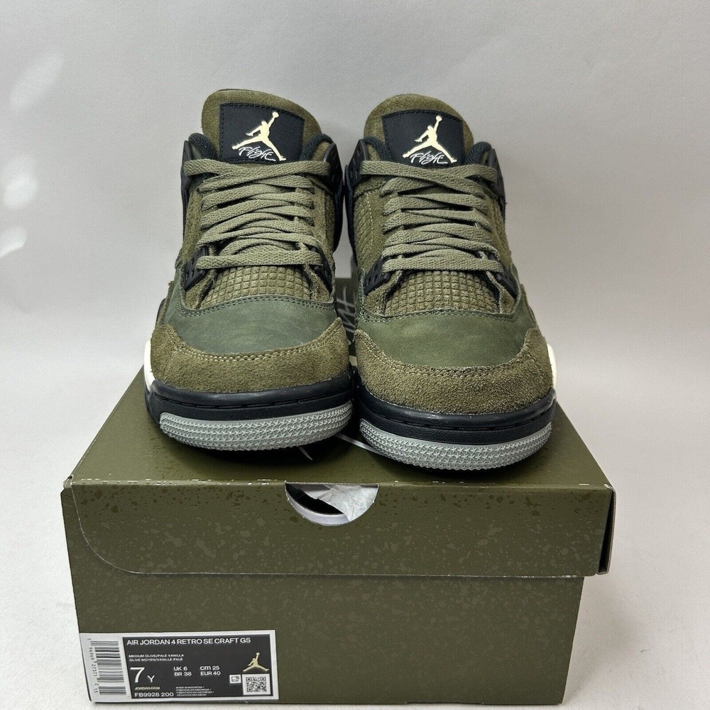 Nike Shoes Air Jordan Retro 4 SE Craft “Medium Olive” 2024 - Picture 2 of 5